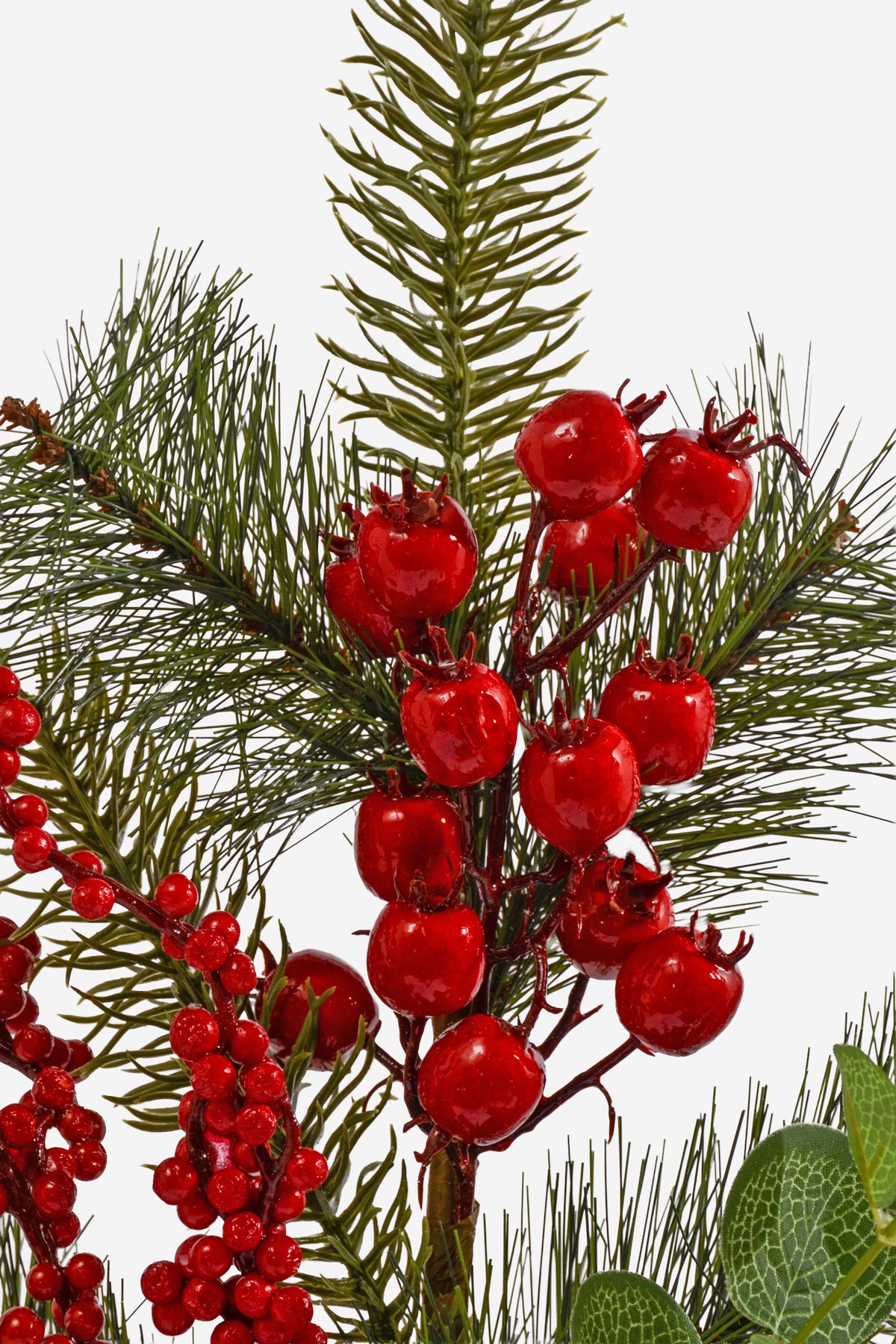 25" Pine Berry Spray Red