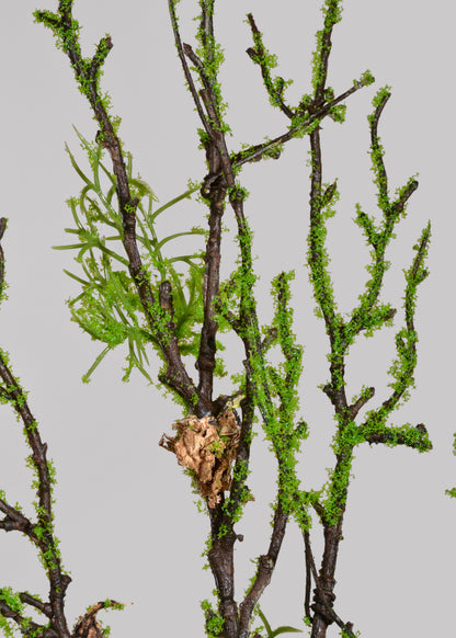 34" Artificial Branch With Moss Green