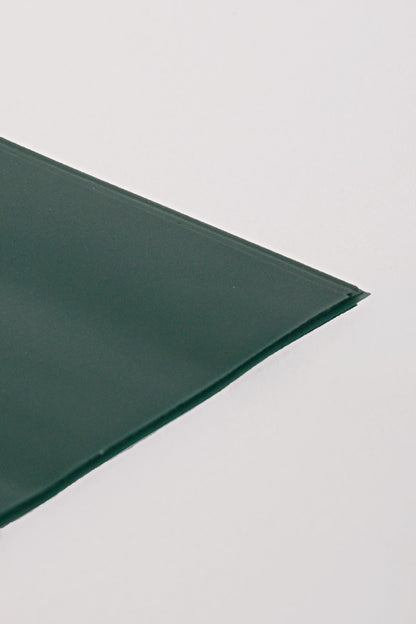 22.5" Waterproof Flower Wrapping Paper Hunter Green Pkg/20