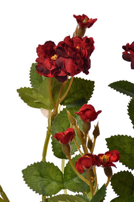 29.5" Silk Wild Rose Spray Red