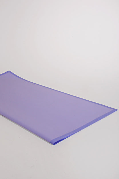 22.5" Flower Wrapping Paper W/Edge Light Lavender Pkg/20