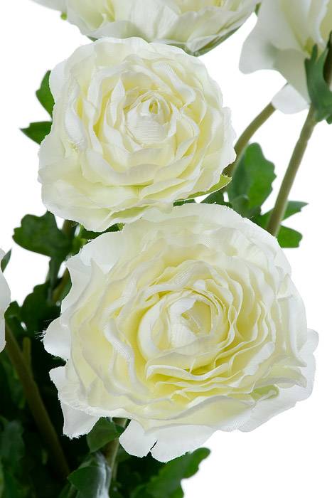 19&quot; Silk Ranunculus Bush Cream