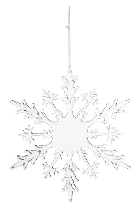 18" Acrylic Snowflake Ornament Clear