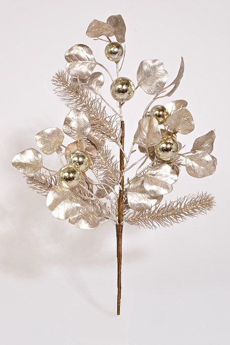 20" Ectroplanting Ball &amp; Leaf Champagne