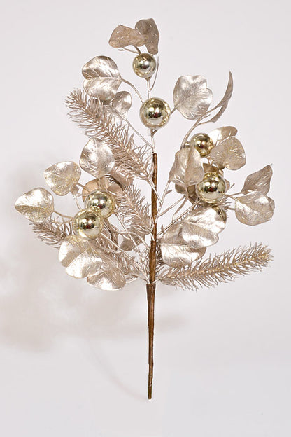 20" Ectroplanting Ball &amp; Leaf Champagne