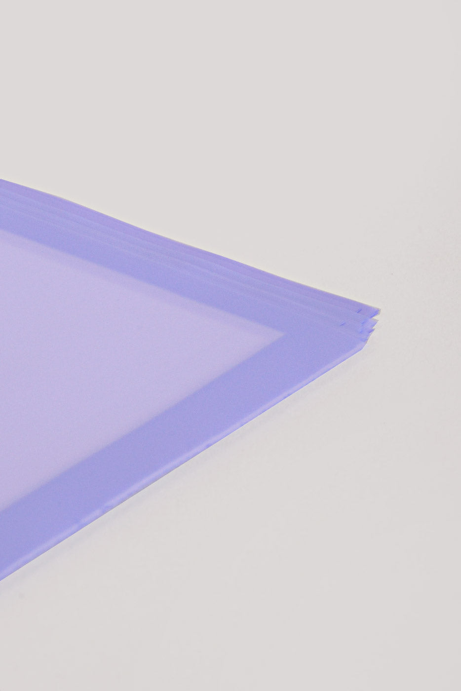 22.5" Flower Wrapping Paper W/Edge Light Lavender Pkg/20