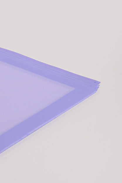 22.5" Flower Wrapping Paper W/Edge Light Lavender Pkg/20