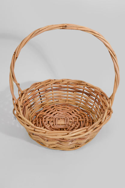 12.5" &amp; 14.5" Round Rattan St/2 Natural