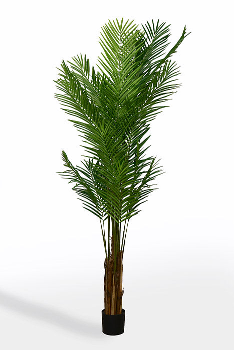 7Ft Artificial Areca Palm W/Pot Green