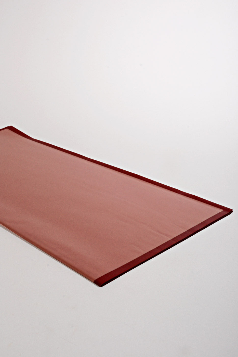 22.5" Flower Wrapping Paper W/Edge Burgundy Pkg/20