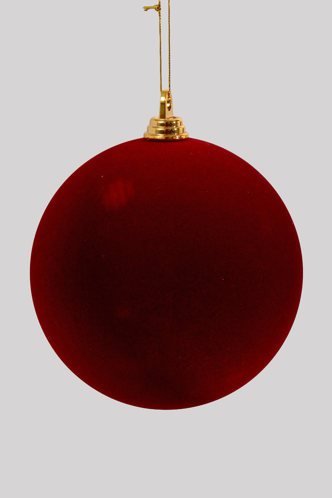 200MM Velvet Ornament Ball Burgundy