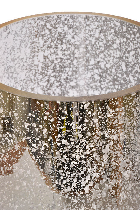 5" X 12" Mercury Glass Cylinder Vase Gold