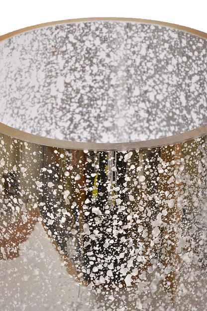 5" X 12" Mercury Glass Cylinder Vase Gold