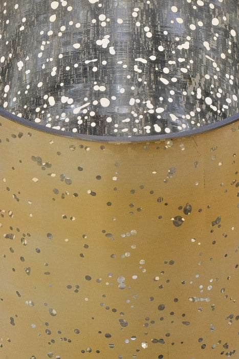 5" X 8" Mercury Glass Cylinder Vase Gold
