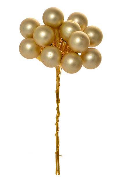 16Mm Matte Glass Ball Ornament Gold Pkg/288