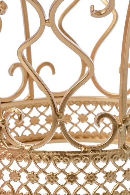 13" Metal Crown Gold