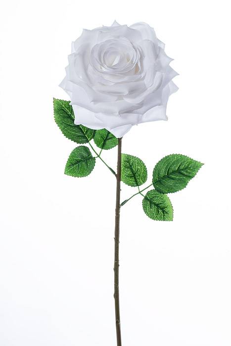 20" Open Rose Spray White