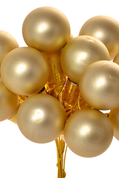 16Mm Matte Glass Ball Ornament Gold Pkg/288