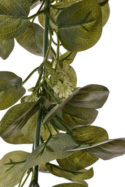 6Ft Frosted Seeded Eucalyptus Garland Green