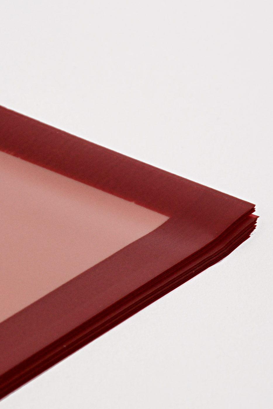 22.5" Flower Wrapping Paper W/Edge Burgundy Pkg/20