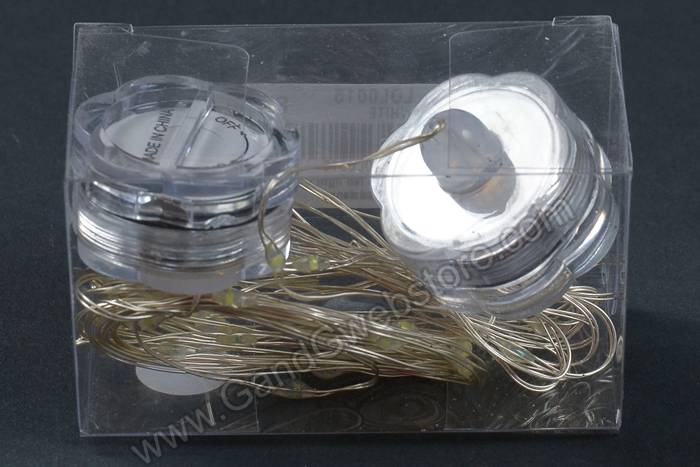 6ft 20 Head Led Light Water Resistance White Pkg/2