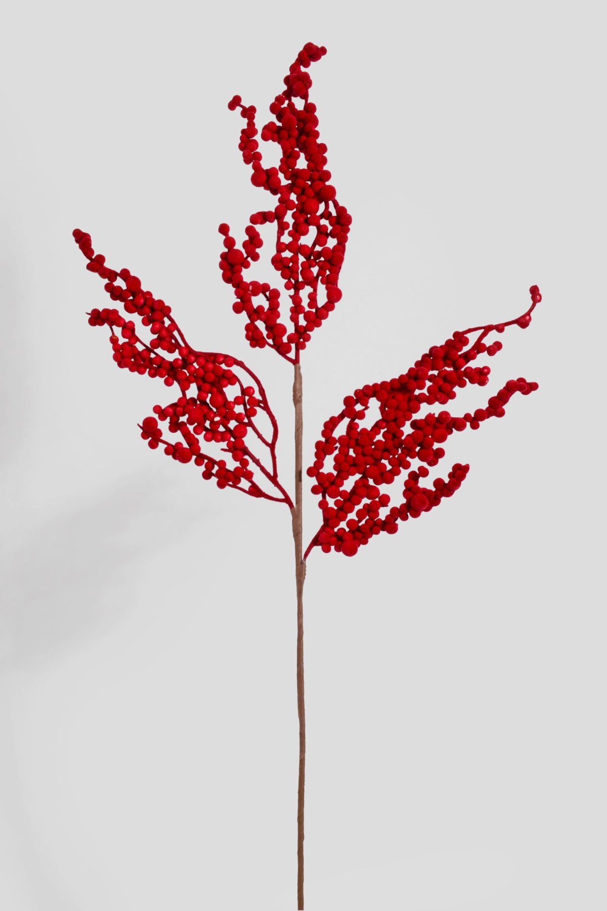 30" Velvet Berries Stem Burgundy