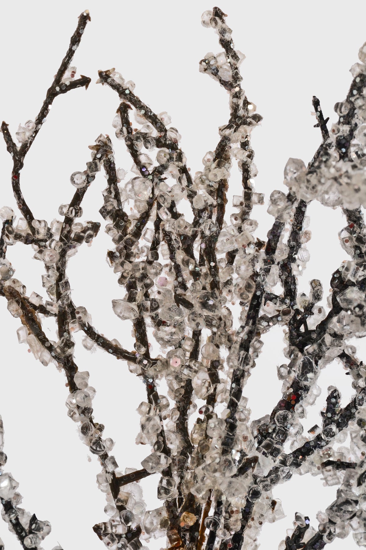 30" Ice Twig Spray White/Natural