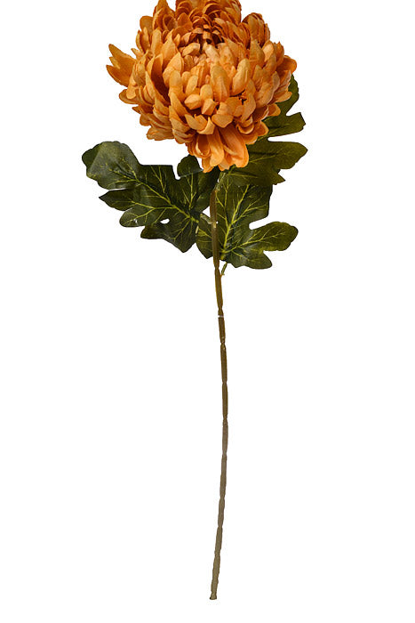 29" Silk Chrysanthemum Spray Golden Yellow