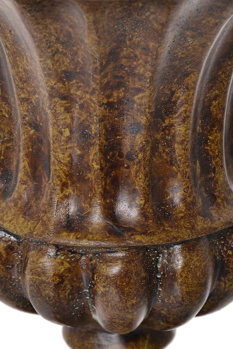 6.7" X 8.8" Garden Urn Brown