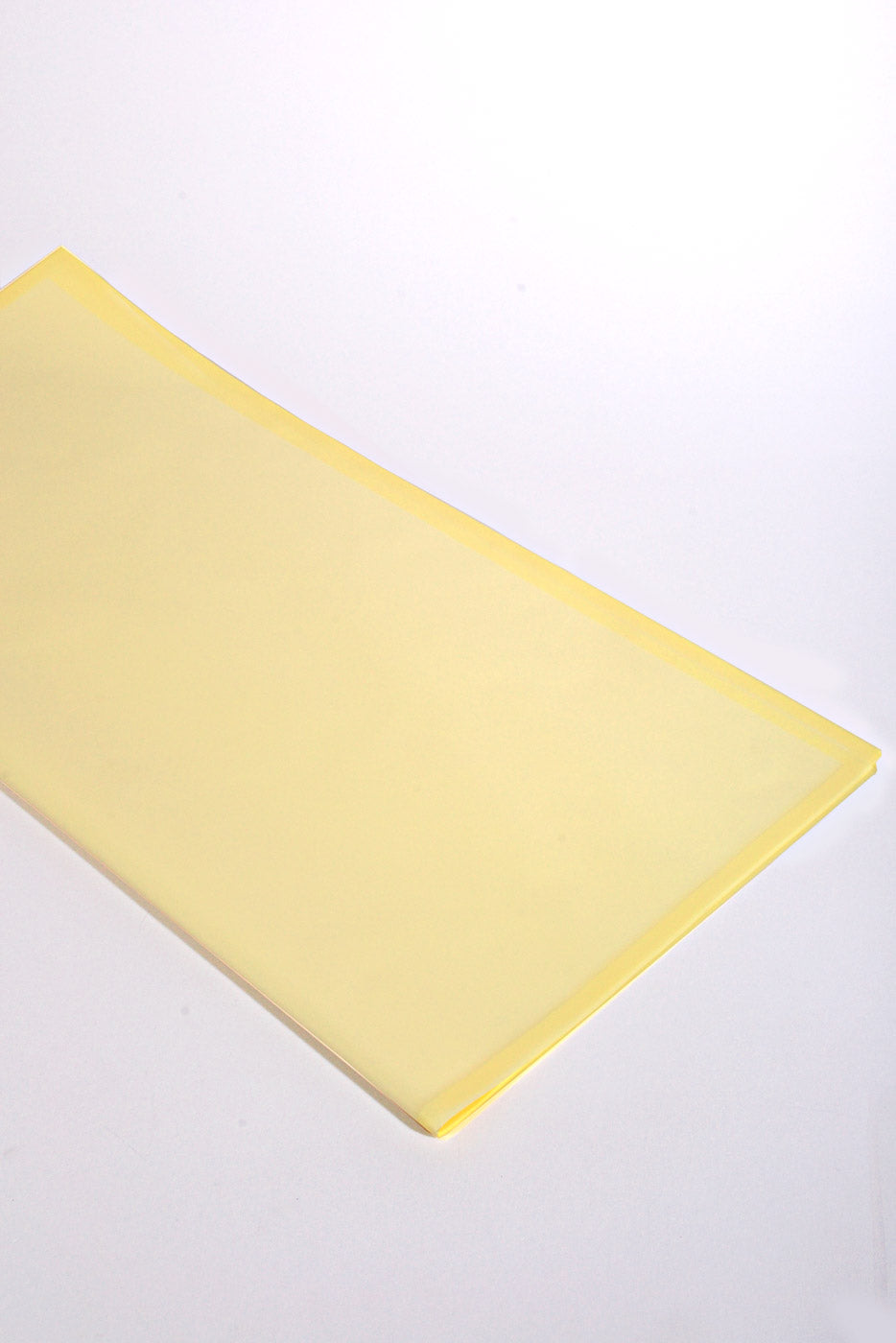 22.5" Flower Wrapping Paper W/Edge Yellow Pkg/20