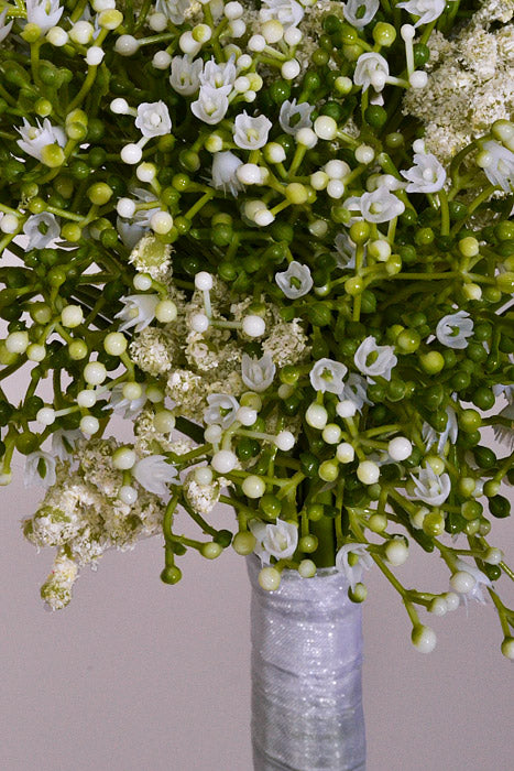 11&quot; Plastic Gypso Bouquet White