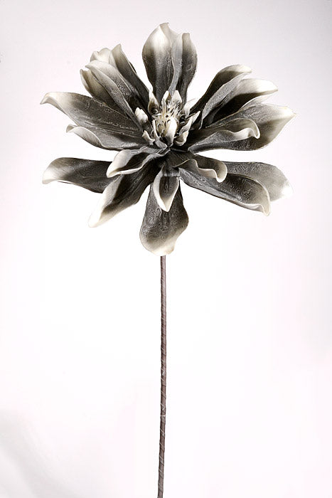 36" Foam Dahlia Stem Grey