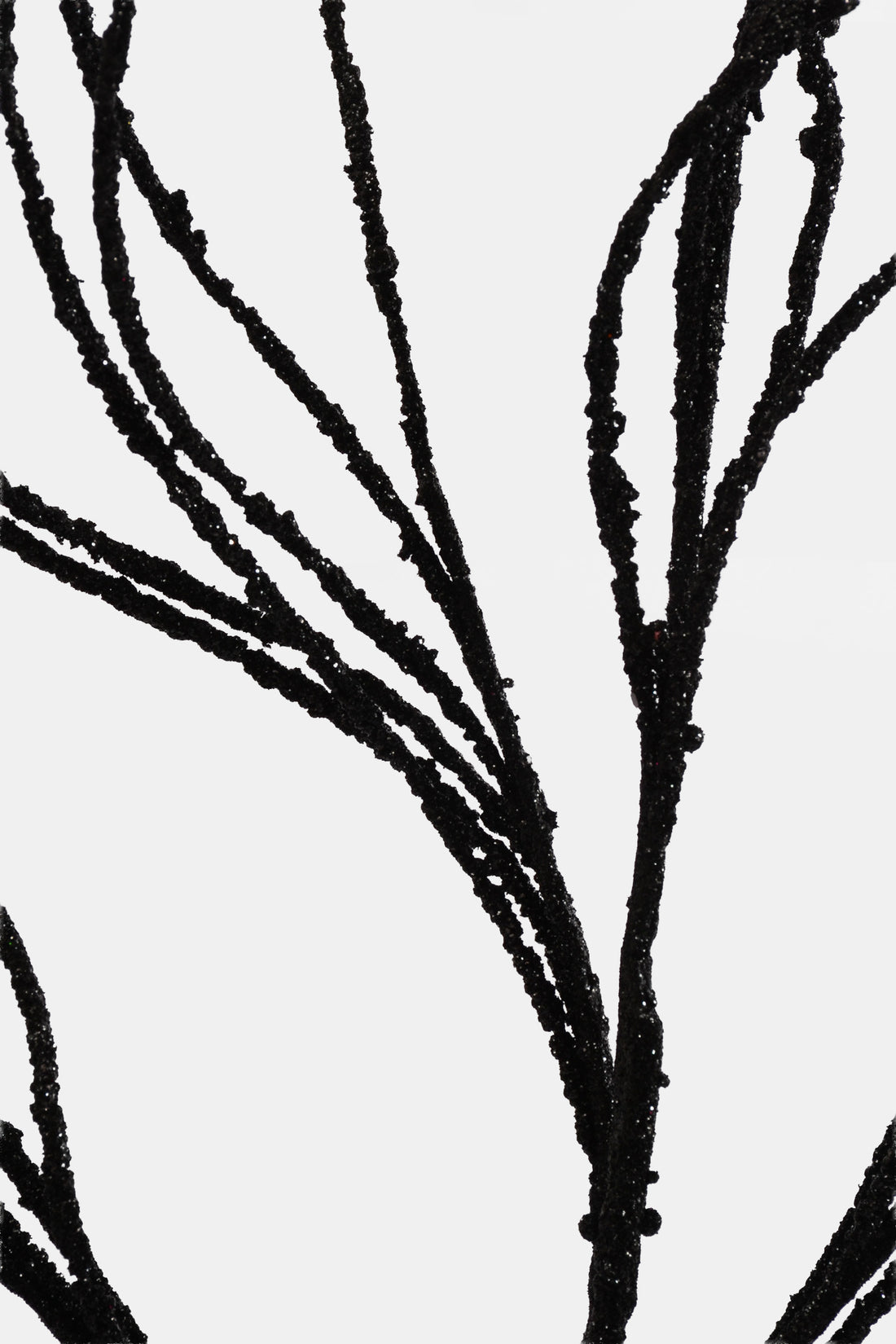 36" Twig Glitter Spray Black