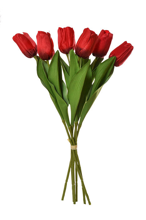 26" Tulip Bundle Red
