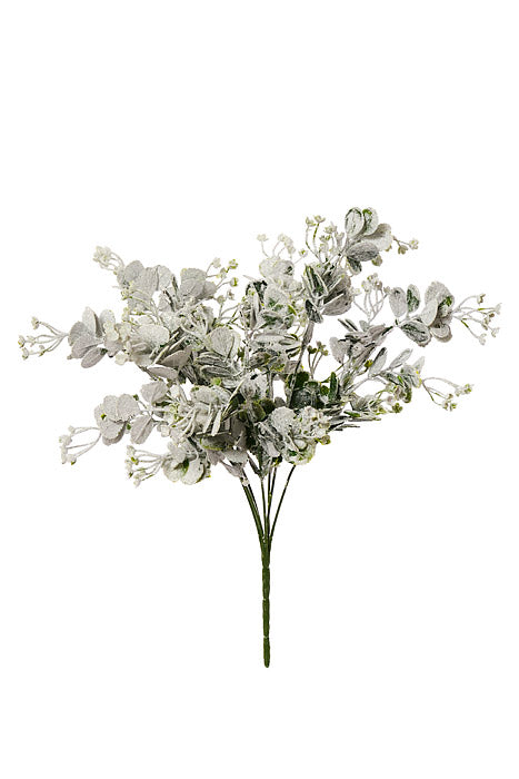 17" Snow Eucalyptus Bush Green