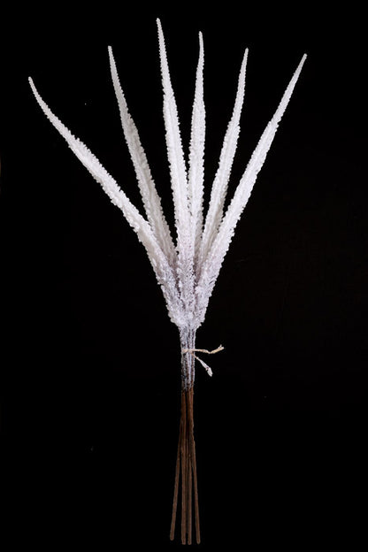 22.5" Artificial Foxtail Grass Bundle White