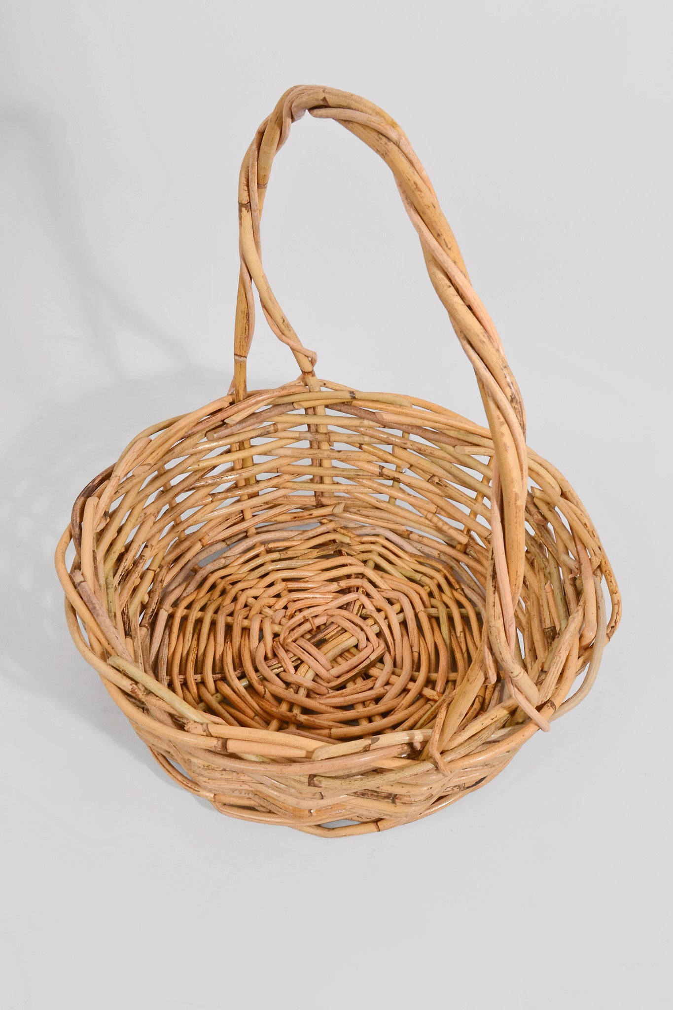 12.5" &amp; 14.5" Round Rattan St/2 Natural