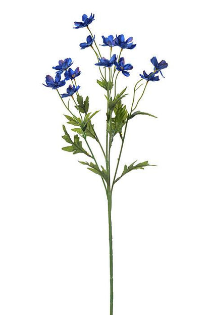 27" Silk Mini Cosmos Spray Blue