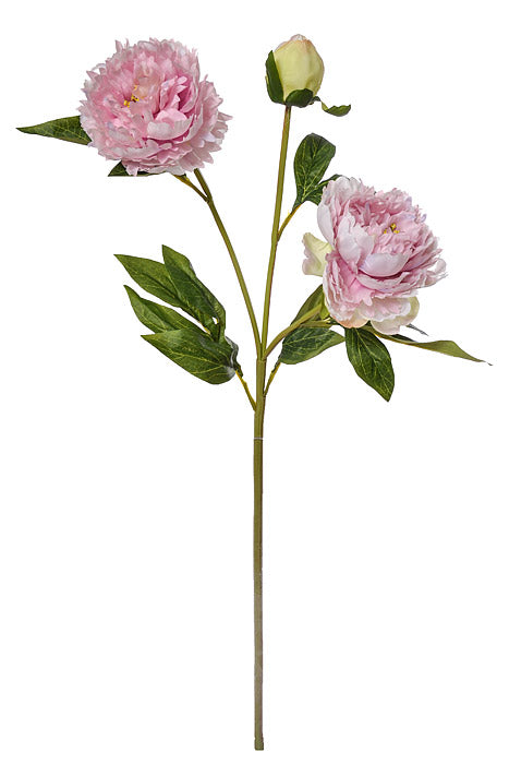 29.5" Silk Peony Spray Lavender/Pink