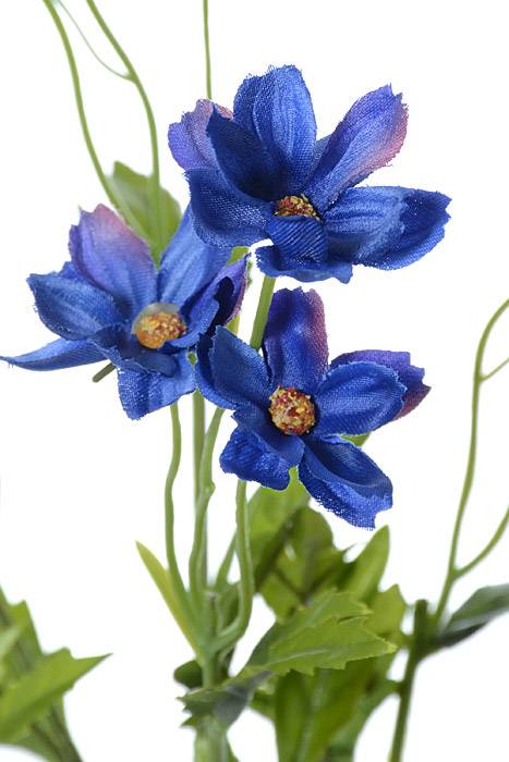 27" Silk Mini Cosmos Spray Blue