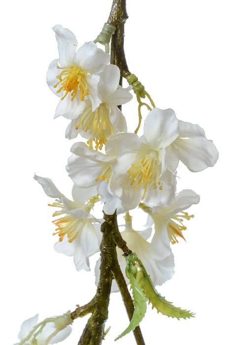 45" Silk Cherry Blossom Spray Cream