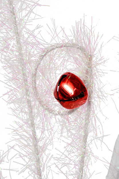 34" Fuzzy Swirl Spray Red/White