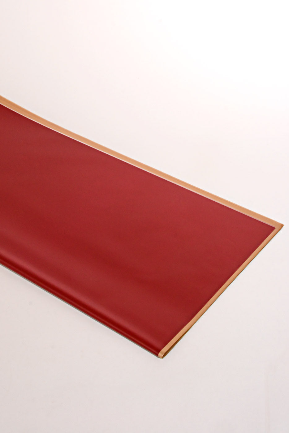 22.5&quot; Champagne Edge Flower Wrap Burgundy Pkg/20