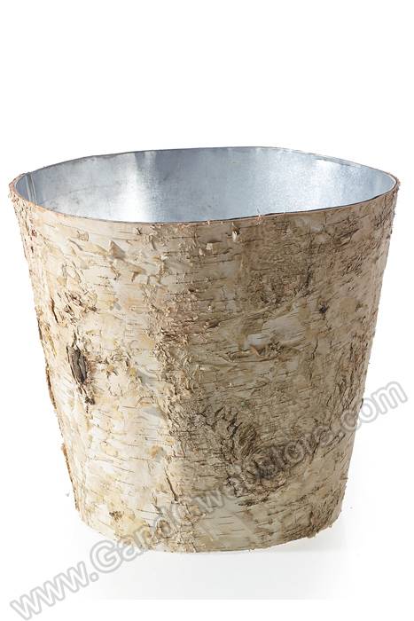 9.75" X 10.5" Birch Bucket Natural