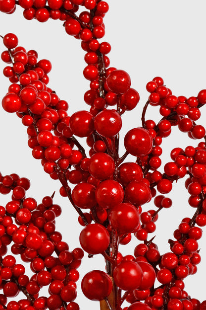 28" Mixed Berries Spray Red