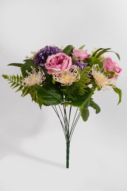 20" Silk Rose Dahlia Bush Mauve/Purple