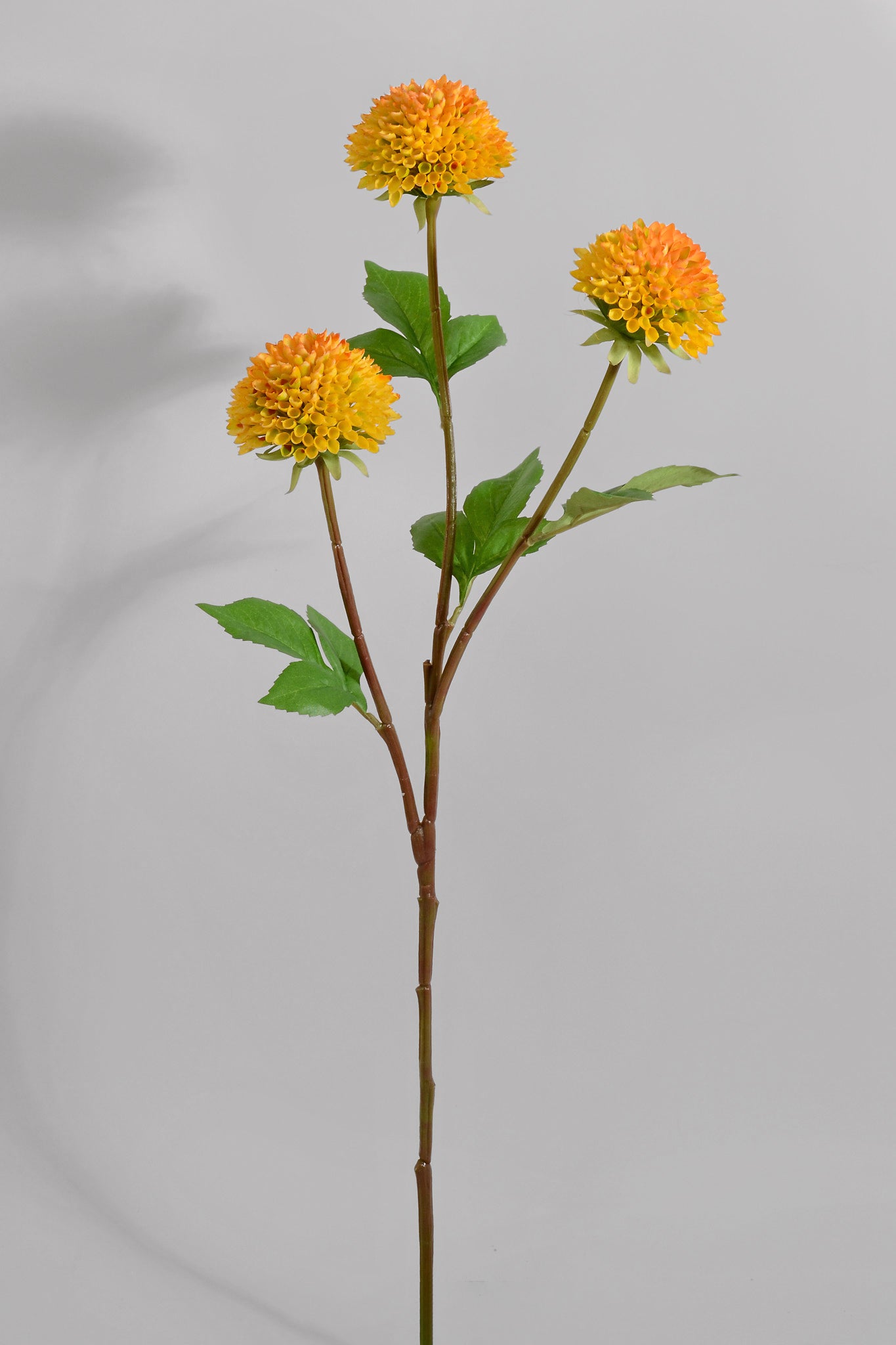 28.5" Artificial Dahlia Spray Yellow/Orange