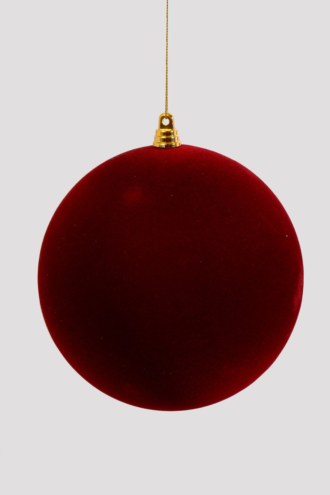 150MM Velvet Ornament Ball Burgundy