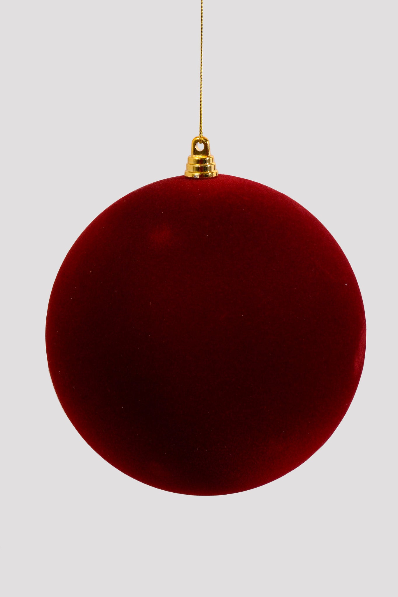 150MM Velvet Ornament Ball Burgundy