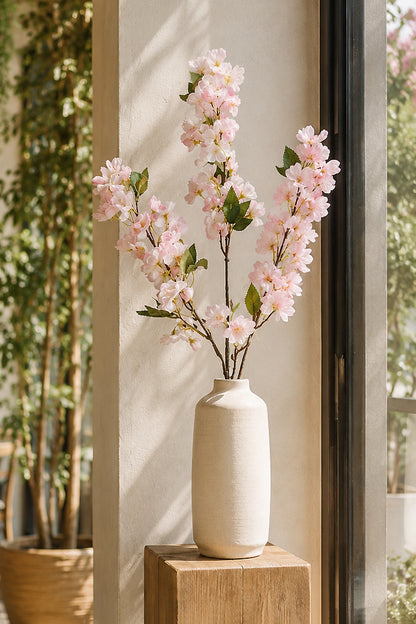 35.5" Silk Cherry Blossom Spray Pink